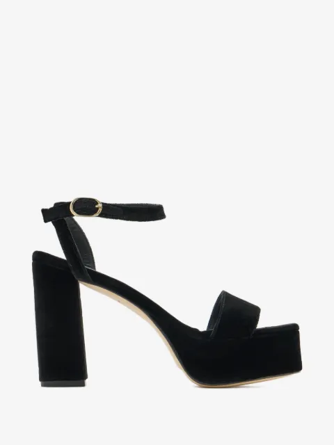 Andrea Gomez platform heeled sandals