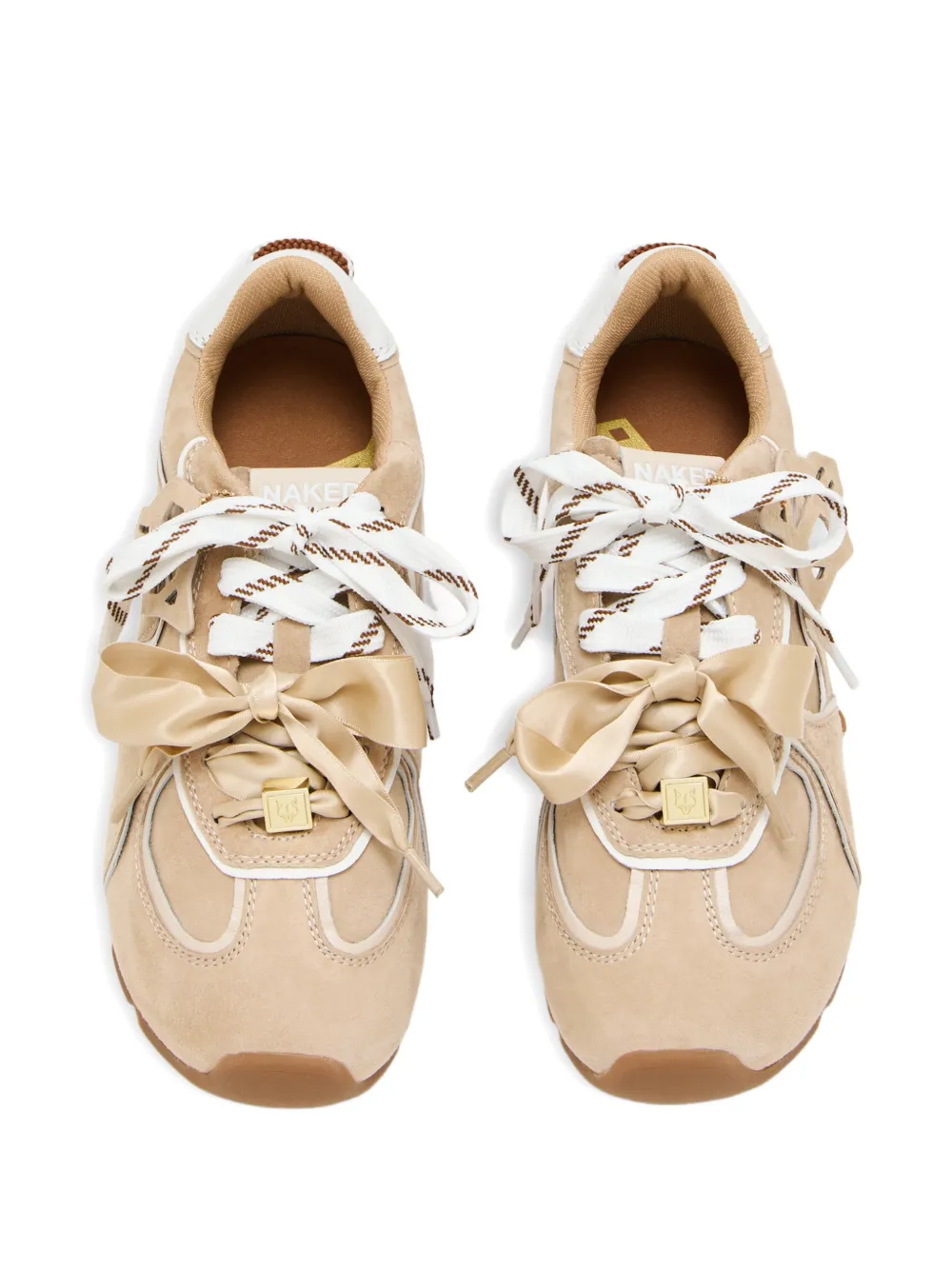 NAKED WOLFE Adorad sneakers met veter Beige