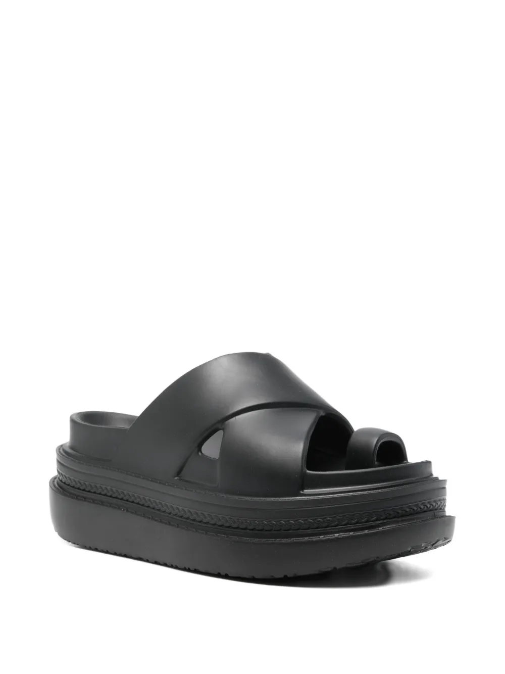 sacai Sandalen met plateauzool Zwart