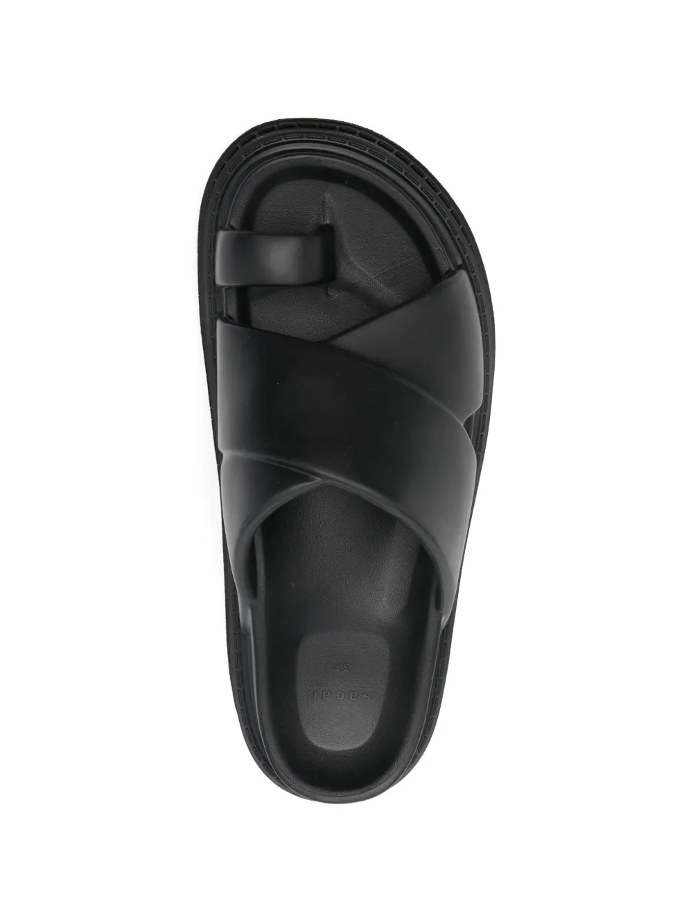 sacai Sandalen met plateauzool Zwart
