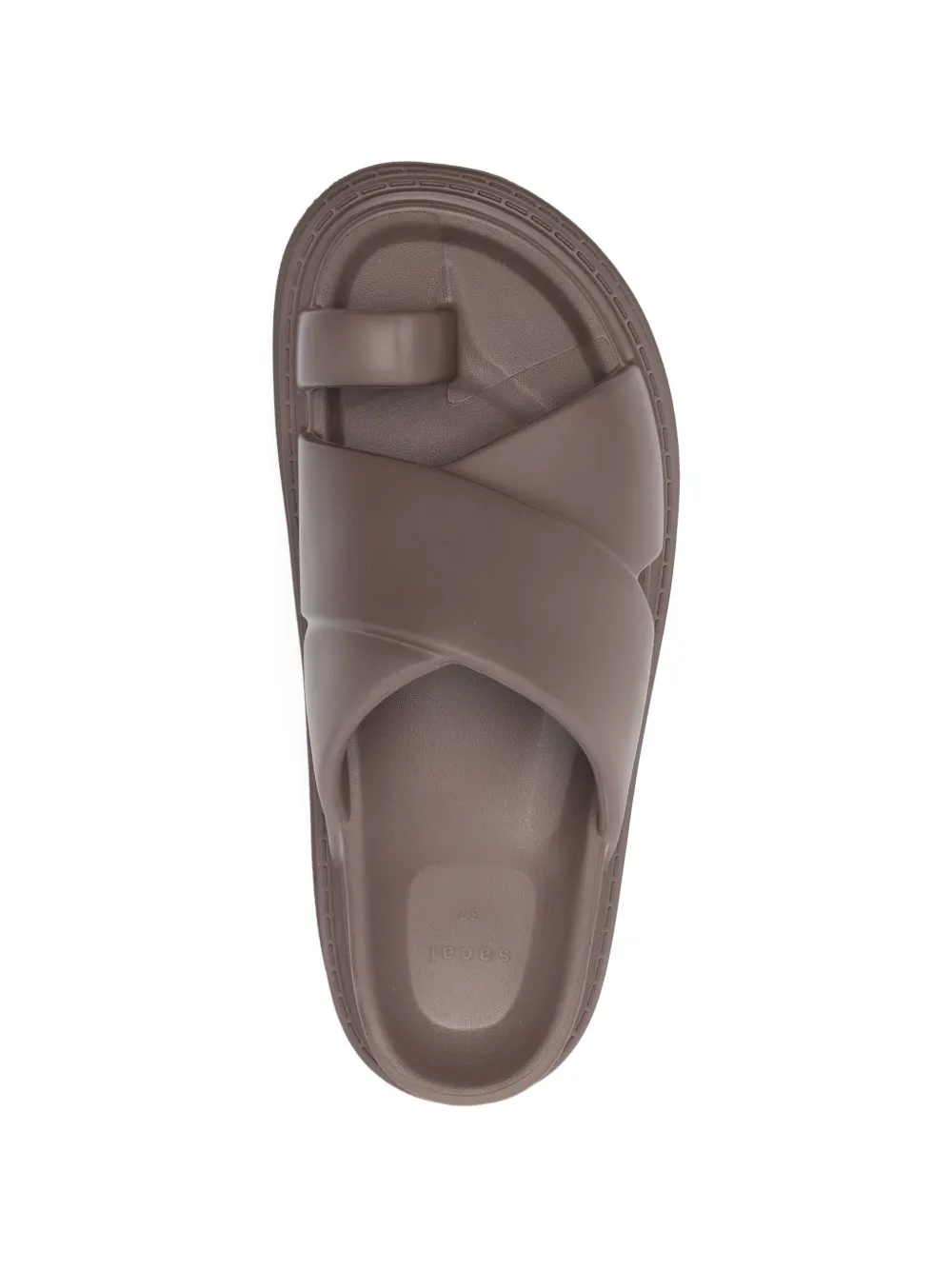 sacai Sandalen met gekruiste bandjes Bruin