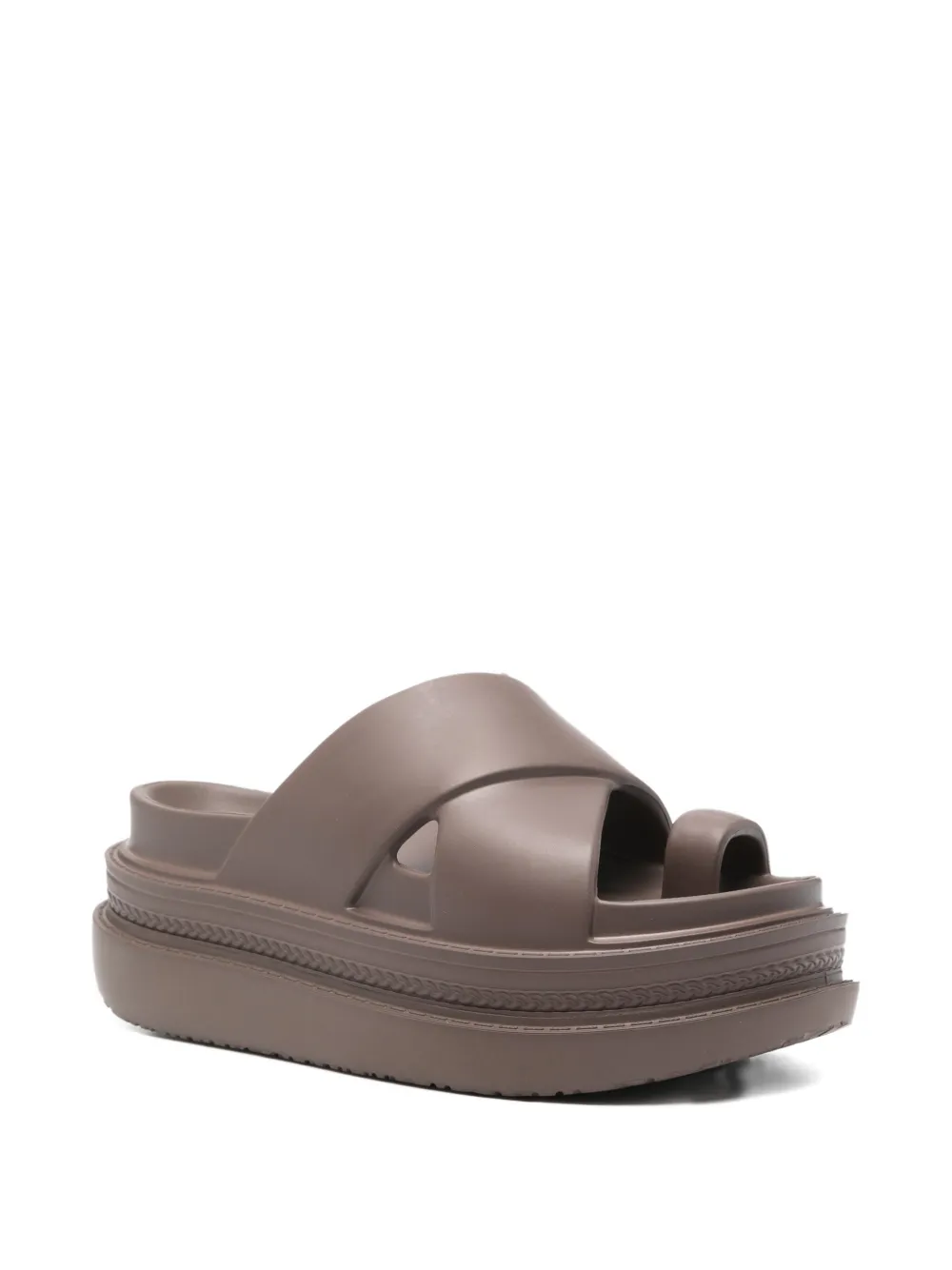 sacai Sandalen met gekruiste bandjes Bruin