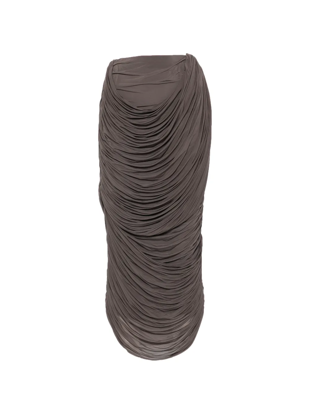 Magda Butrym ruched skirt - Marrone