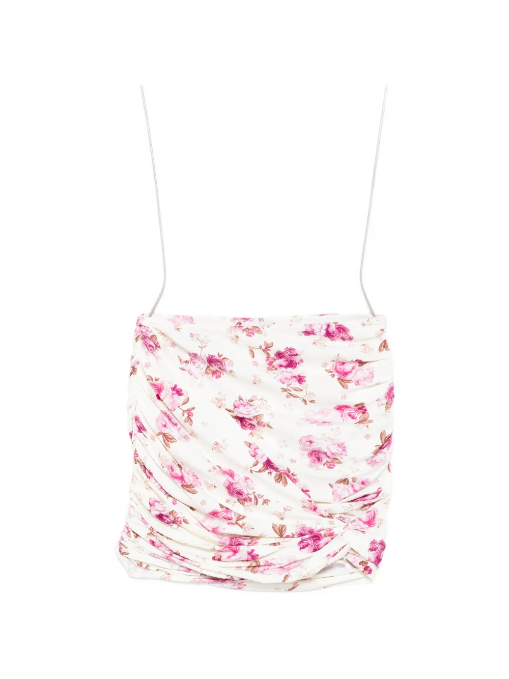 Magda Butrym floral ruched mini swin skirt - Toni neutri