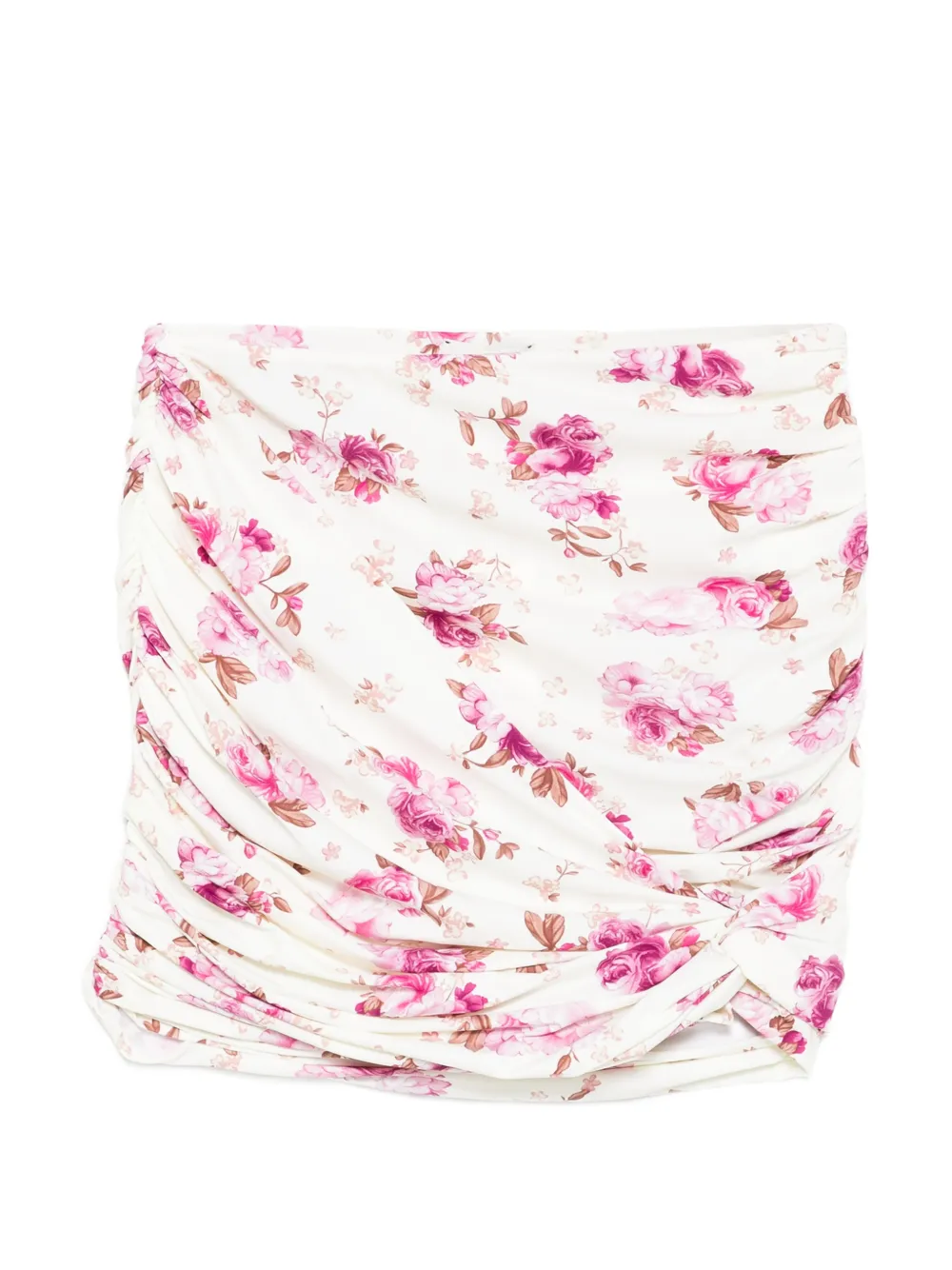 Magda Butrym floral ruched mini swin skirt - Toni neutri