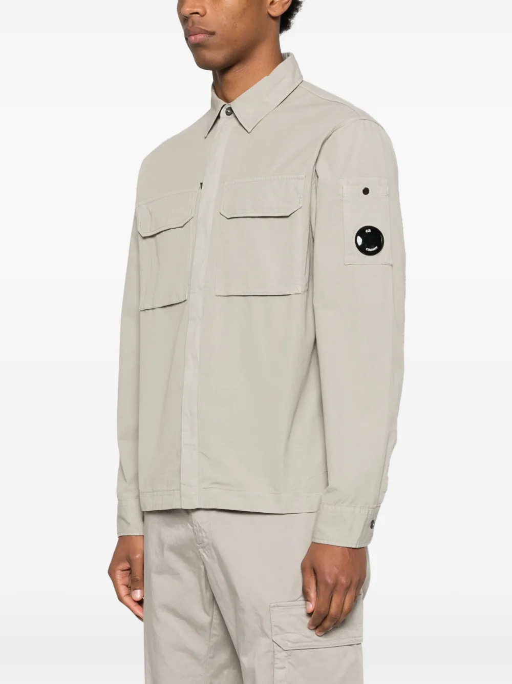C.P. Company Lens-details shirtjack Grijs