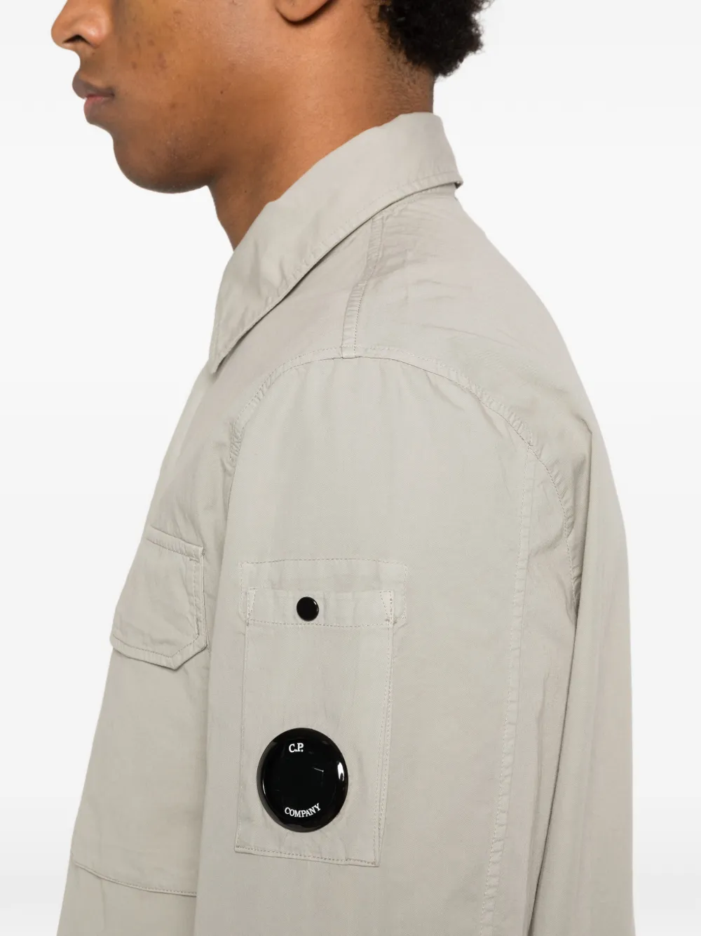 C.P. Company Lens-details shirtjack Grijs