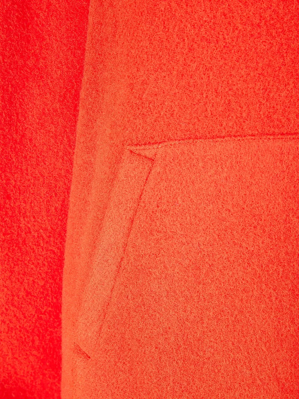  Rier Wool Fleece Hoodie - Orange 