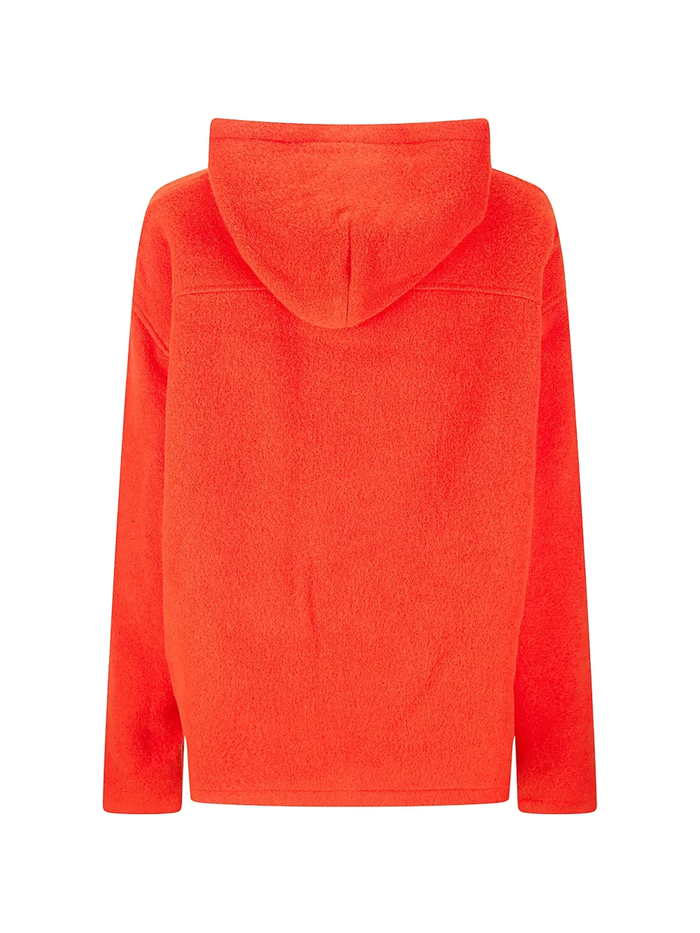 Rier wool fleece hoodie - Oranje