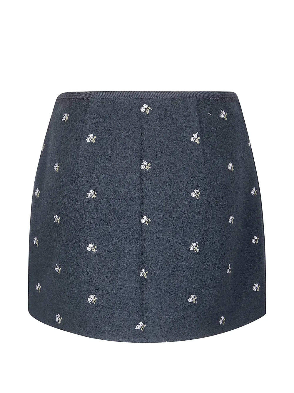 Rier floral-detail mini skirt - Grijs