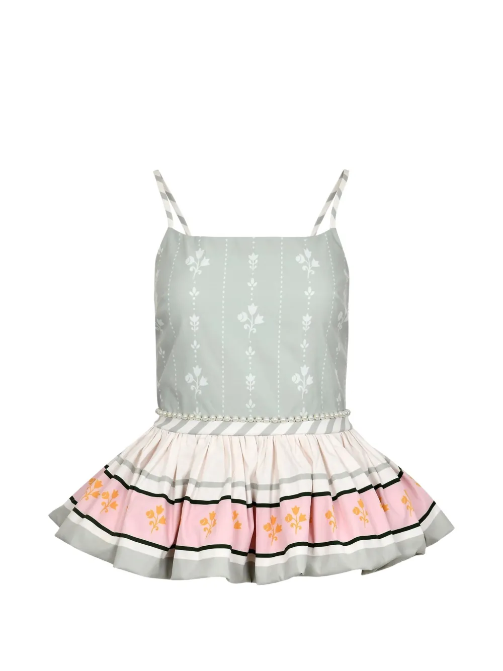 Pamela Stevenson Camille peplum top - Verde