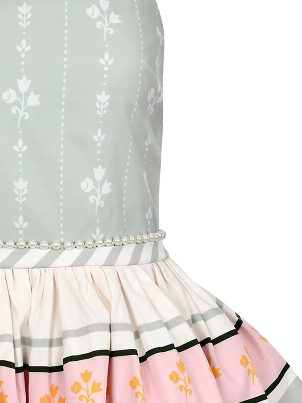 Pamela Stevenson Camille peplum top Groen