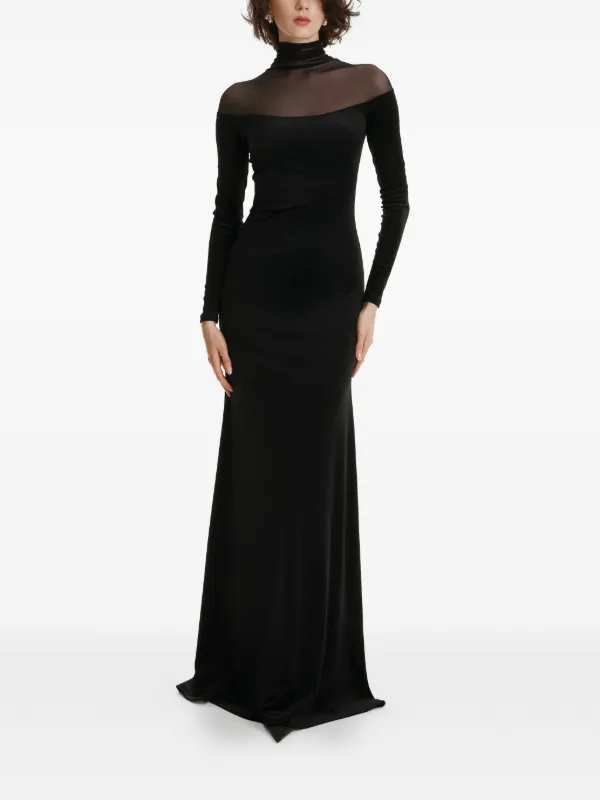black velvet turtleneck dress Velvet By Graham & Spencer Agoura Midi Dress