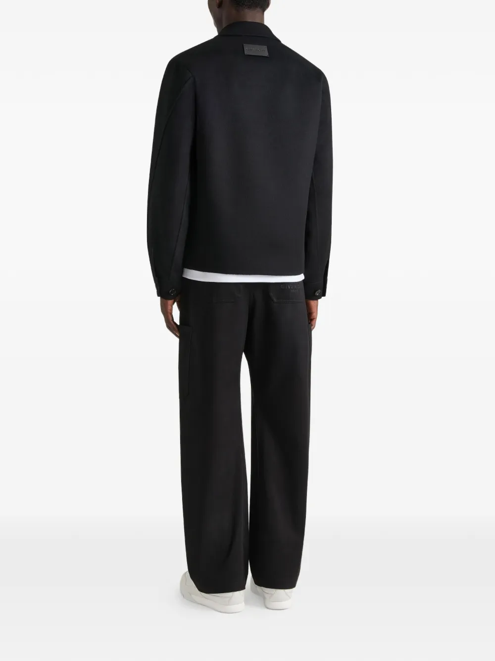  Givenchy Classic-collar Shirt Jacket - Black 