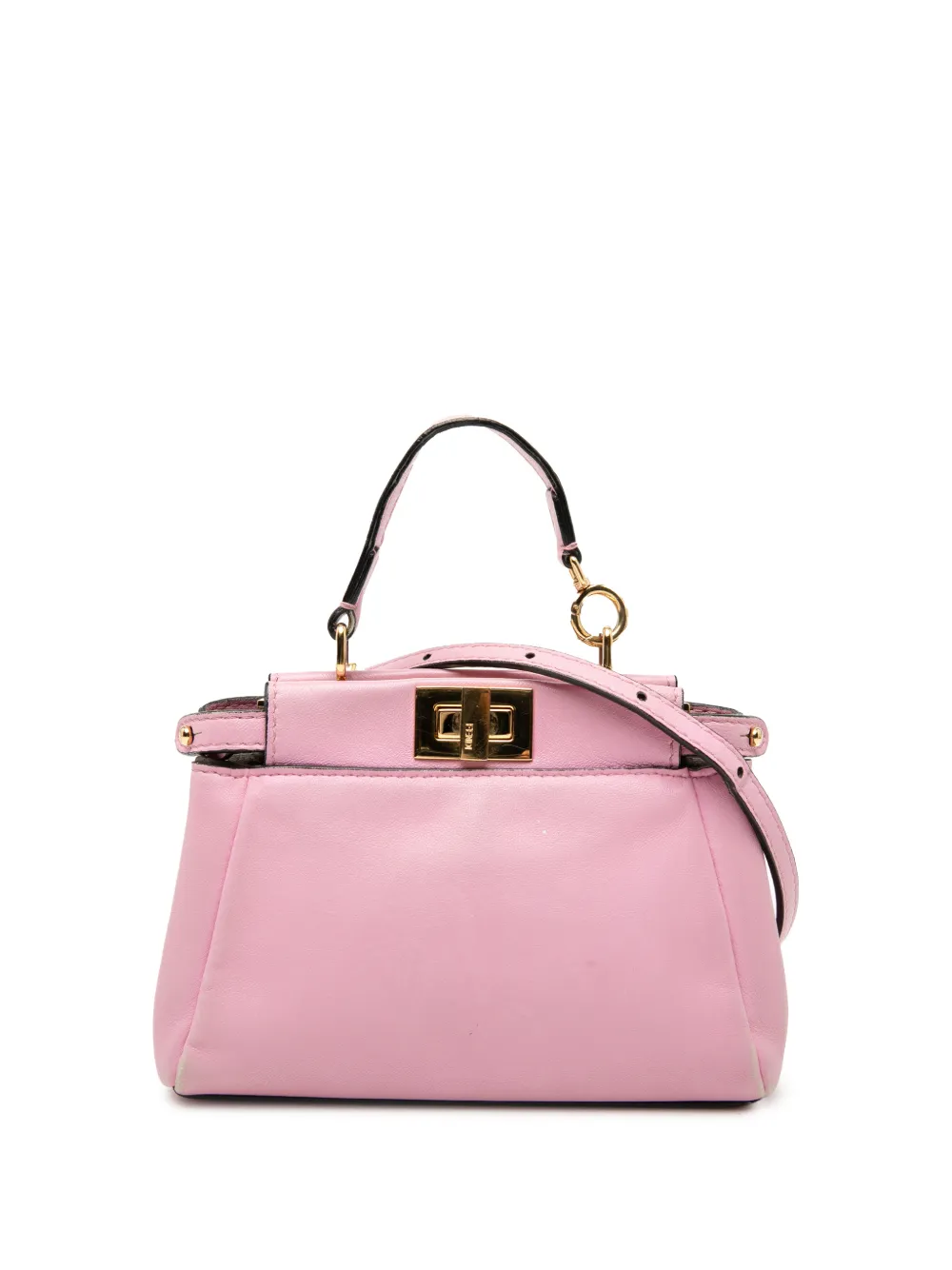 Fendi Pre-Owned Borsa a tracolla Peekaboo micro in pelle 2000-2010 - Rosa