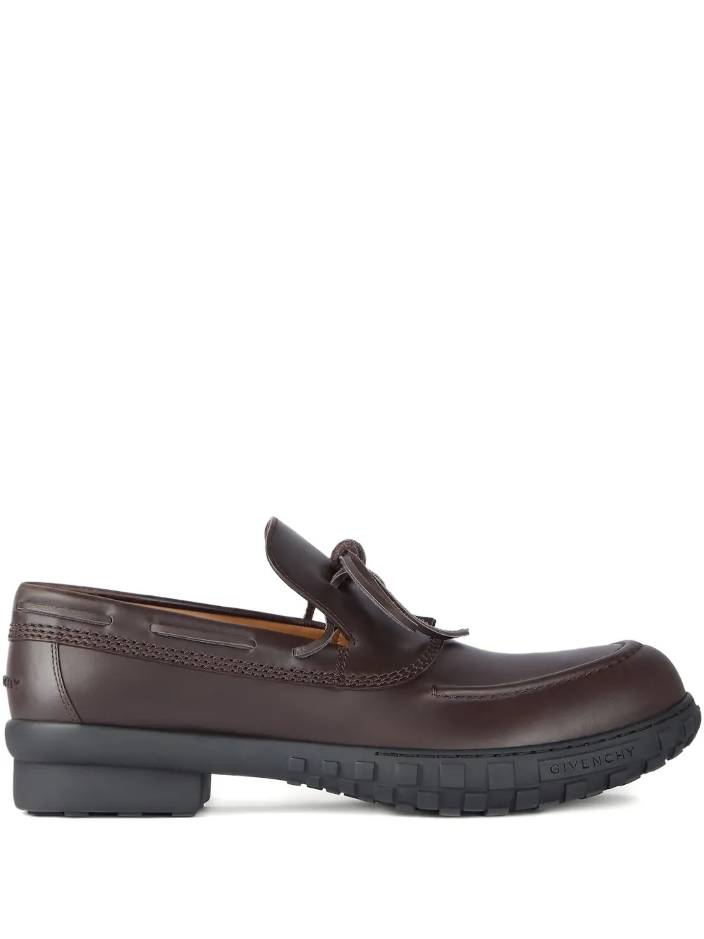 Givenchy tie-detail loafers - Marrone