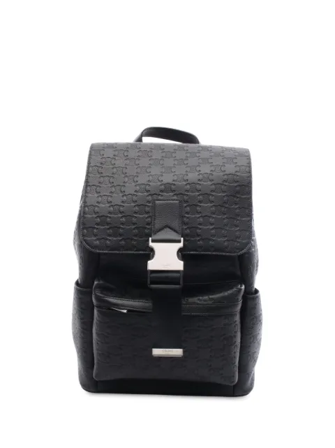Celine Pre-Owned 2010-2025 Embossed Calfskin Triomphe backpack