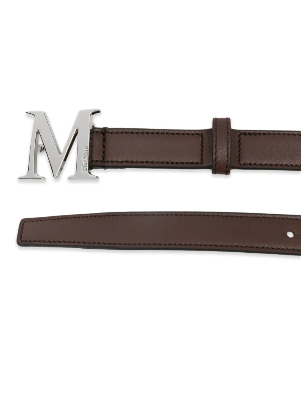 Max Mara 'M' buckle belt - Bruin