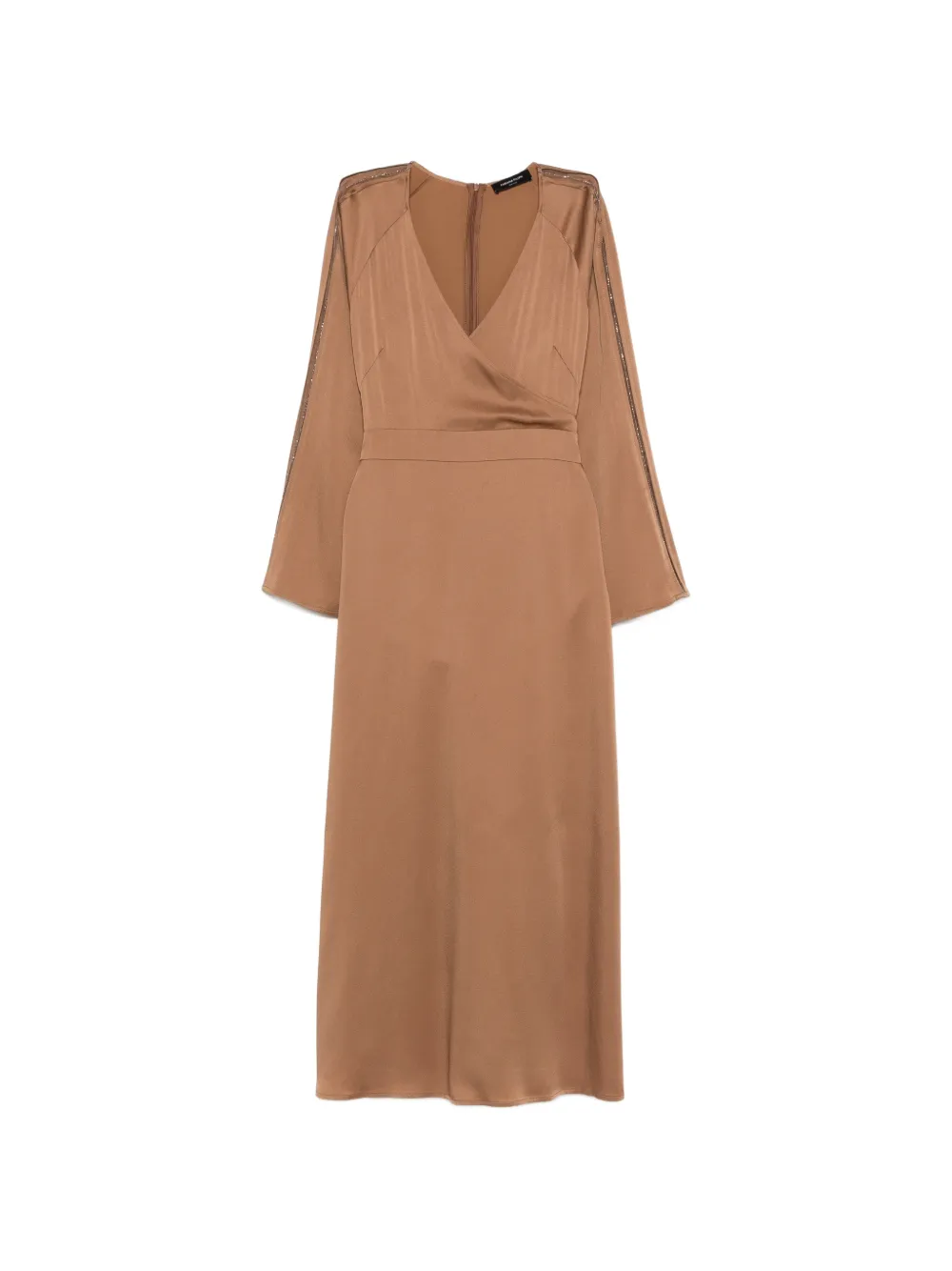 Fabiana Filippi V-neck embellished maxi dress - Marrone