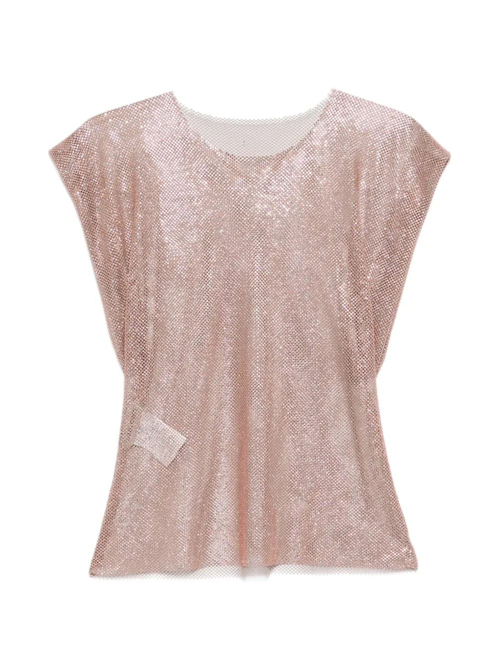 Alberta Ferretti sequin-embellished top - Rosa