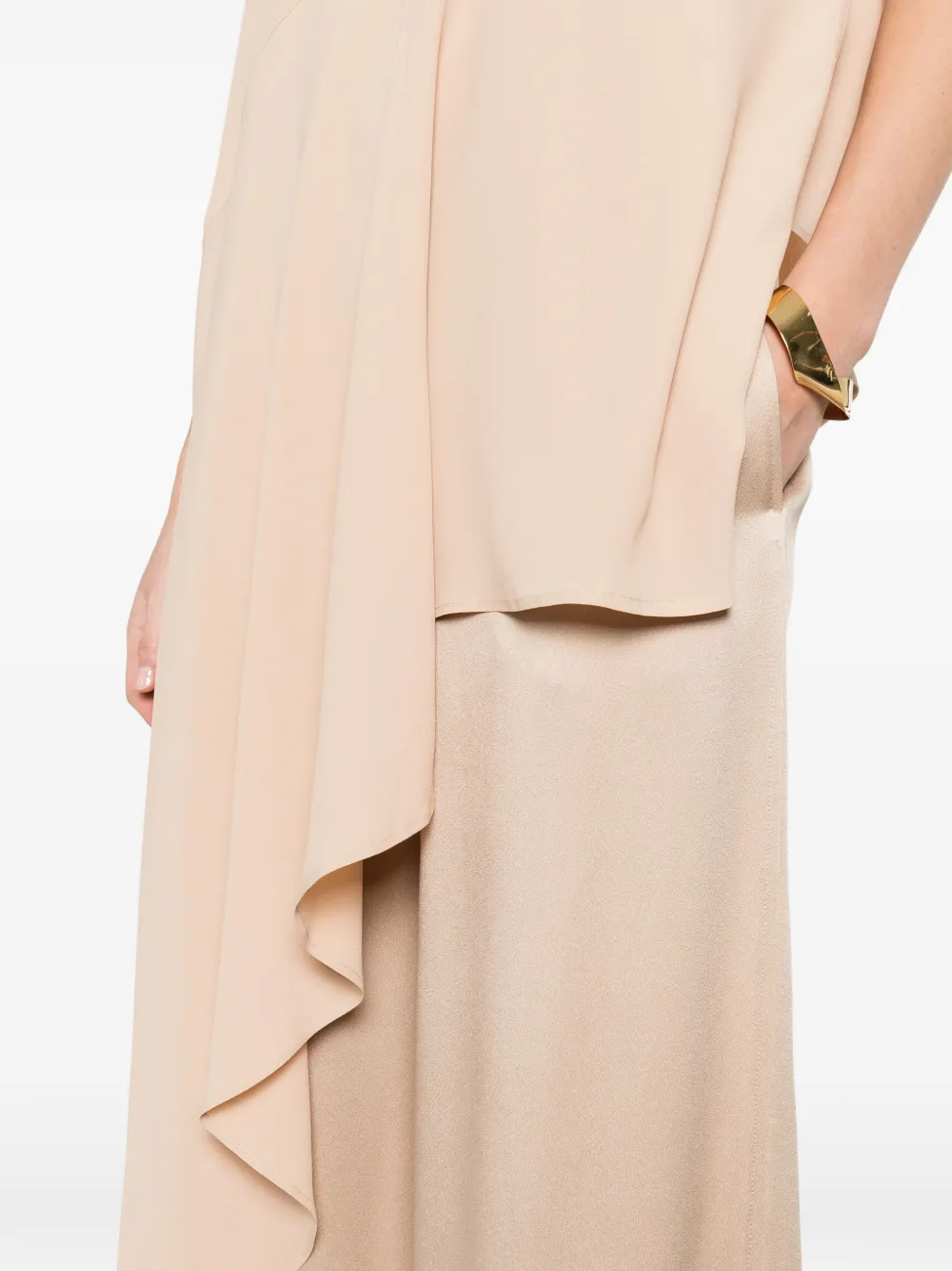 Fabiana Filippi Asymmetrische blouse Beige