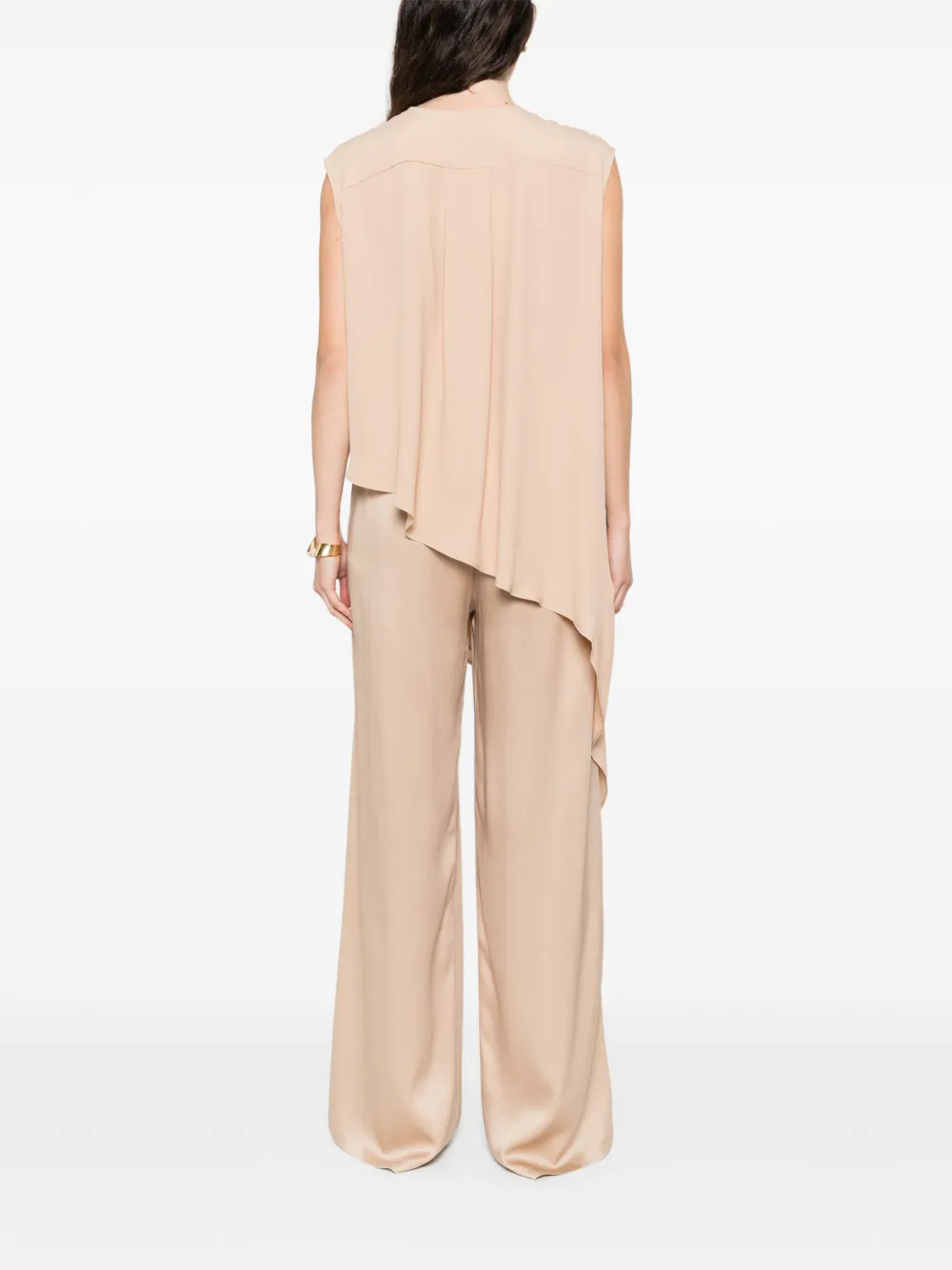 Fabiana Filippi Asymmetrische blouse Beige