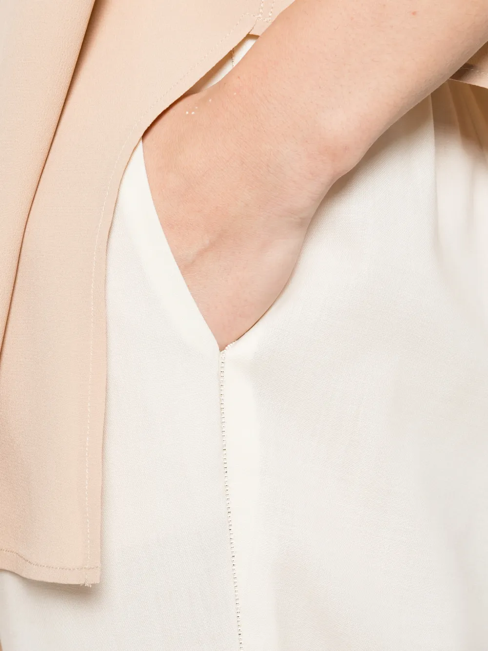 Fabiana Filippi Broek met trekkoordtaille Beige