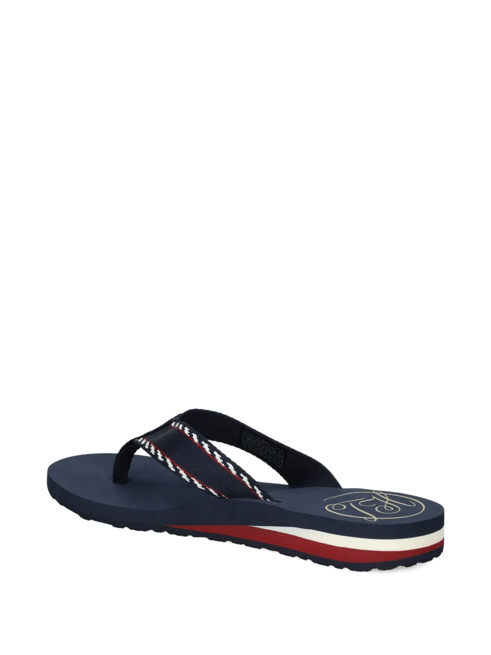 Tommy Hilfiger Teenslippers met bandje met patroon Blauw