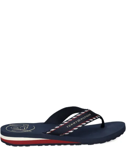 Tommy Hilfiger patterned-strap flip-flops