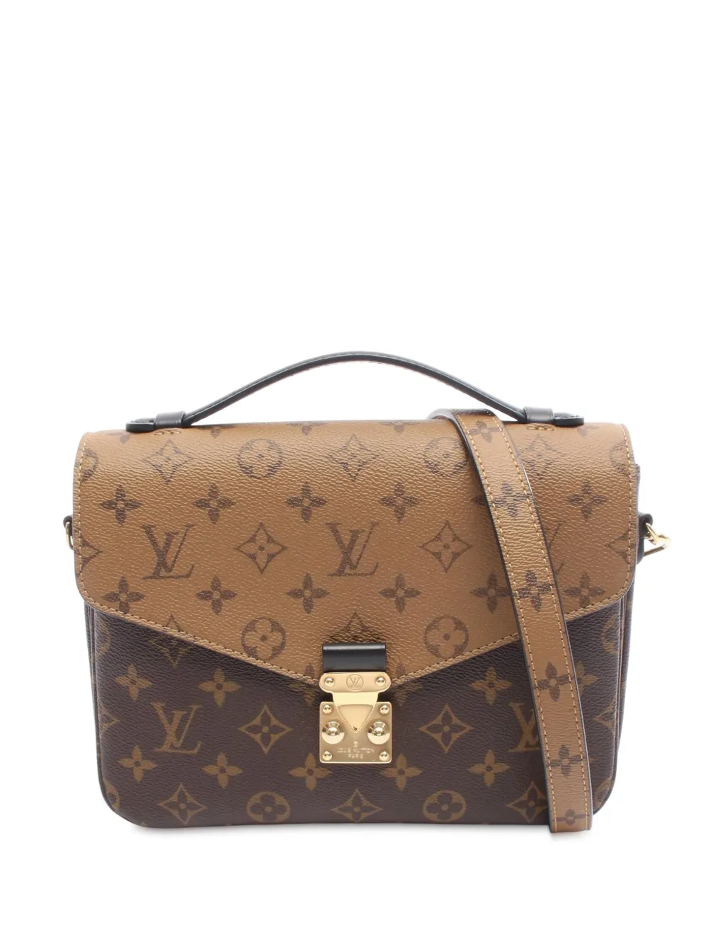 Louis Vuitton Pre-Owned 2021-2025 Monogram Reverse Pochette Metis satchel - Marrone