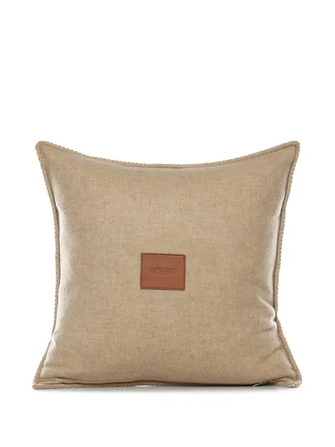 LOEWE logo-pattern cushion