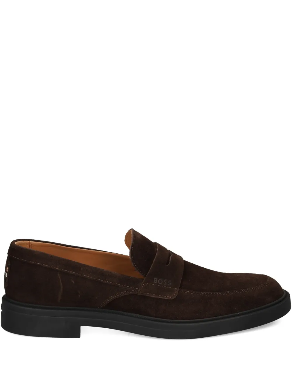 BOSS penny-strap loafers - Braun