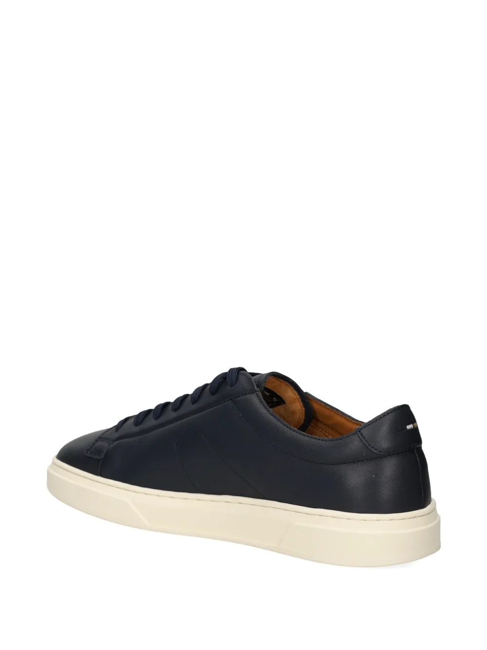 BOSS Leren sneakers Blauw