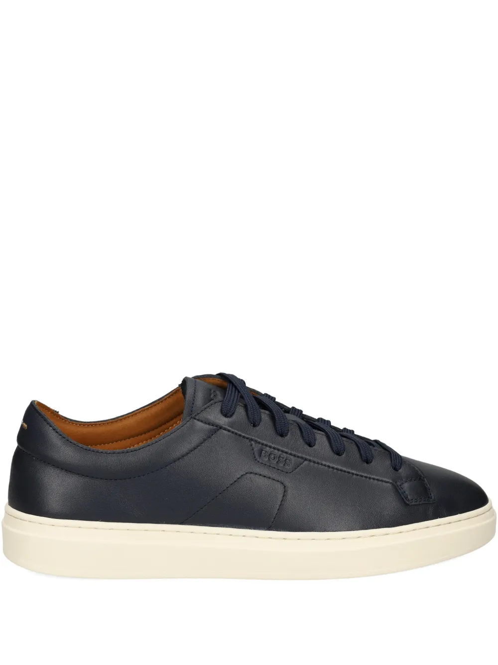 BOSS leather sneakers - Blu