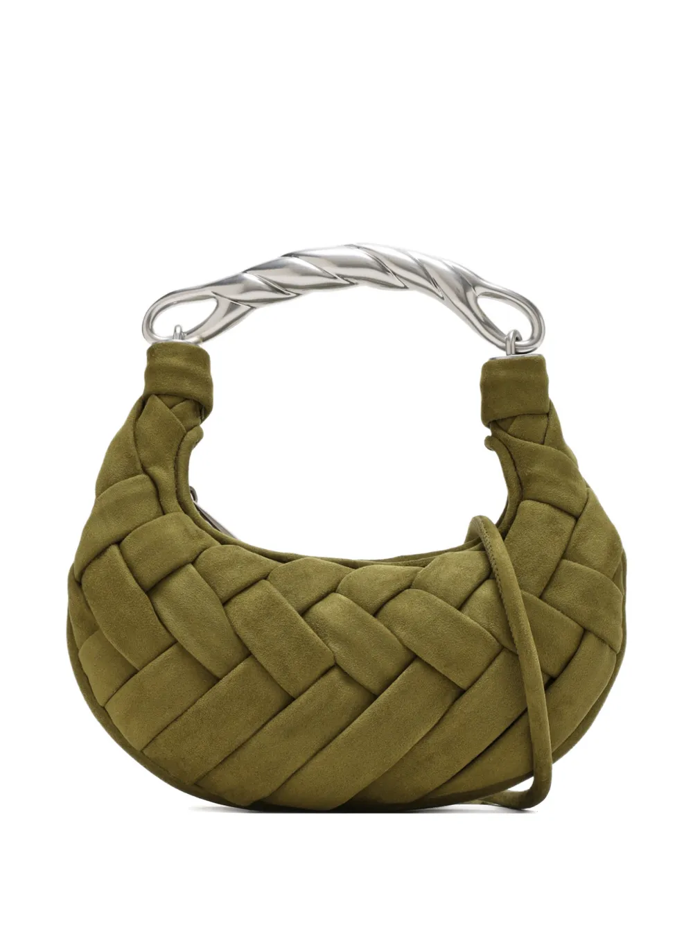 JW Pei woven top-handle shoulder bag - Verde