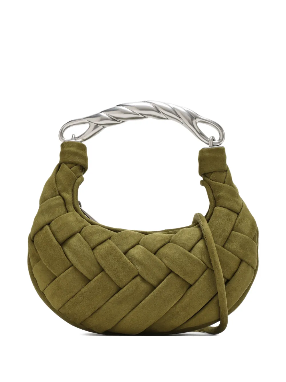 JW Pei woven top-handle shoulder bag - Verde