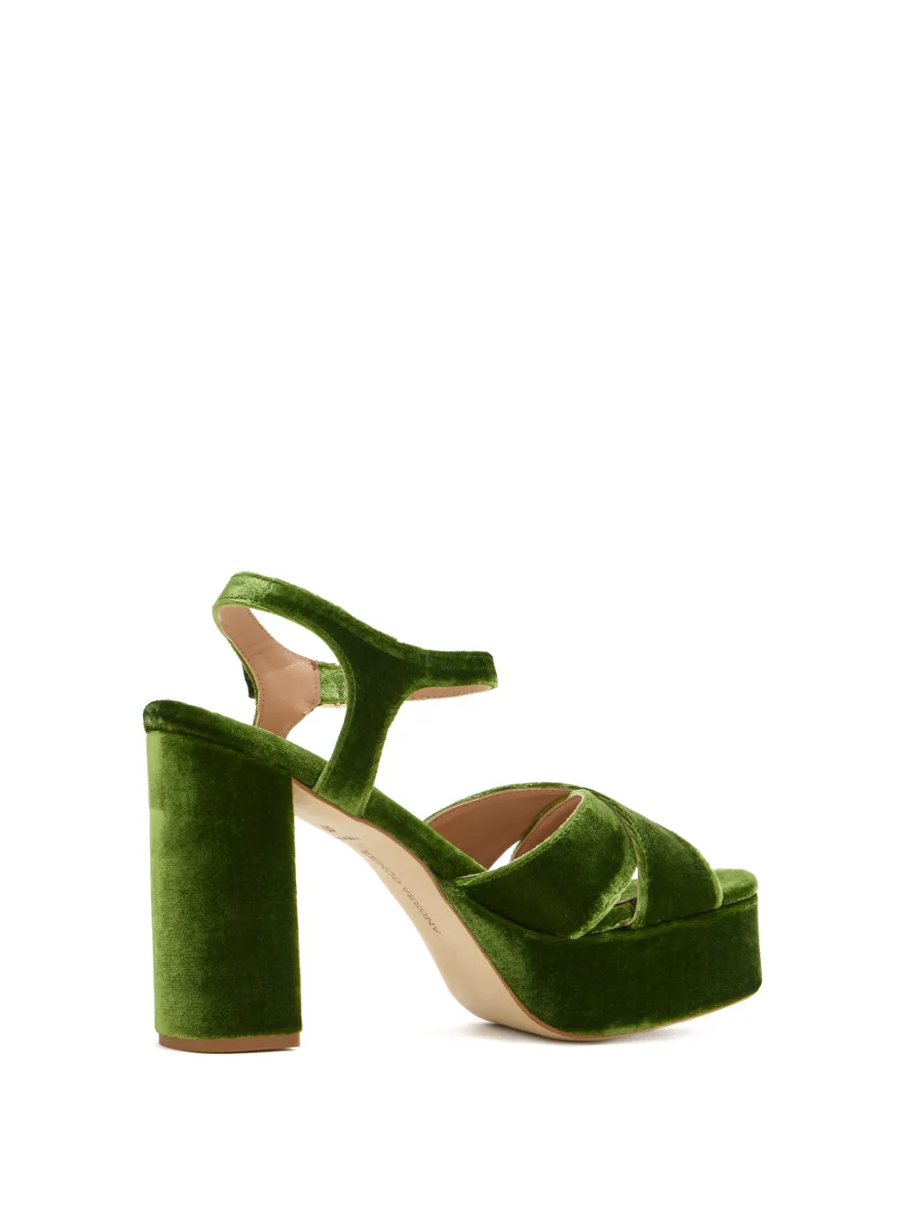 Andrea Gomez Bella sandalen met plateauzool Groen