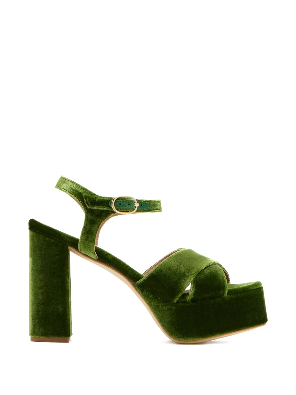Andrea Gomez Bella platform sandals - Verde