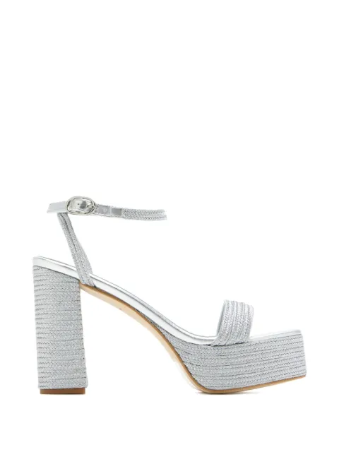 Andrea Gomez platform heeled sandals