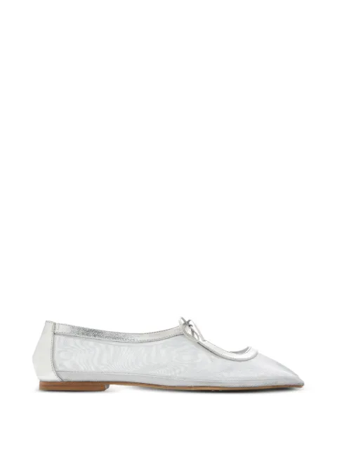 Andrea Gomez tie square ballet flats