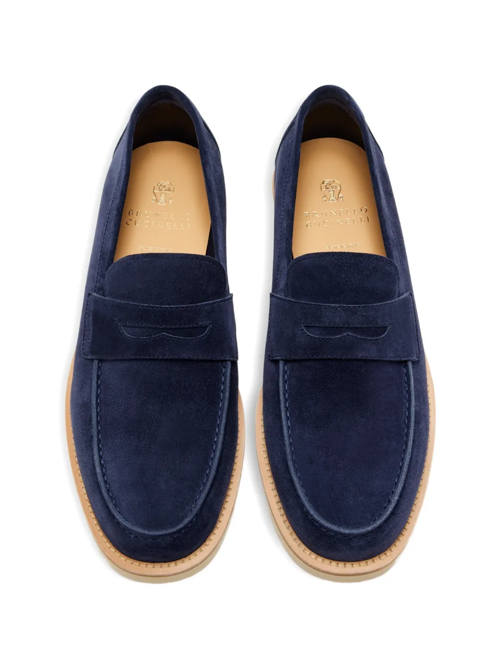 Brunello Cucinelli penny loafers Blauw