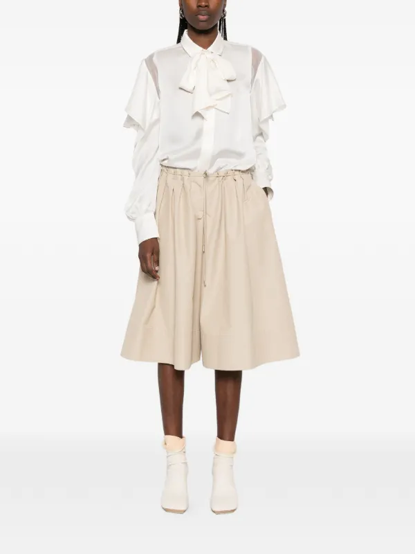 Sacai ボウタイ シャツ | ニュートラル | FARFETCH JP