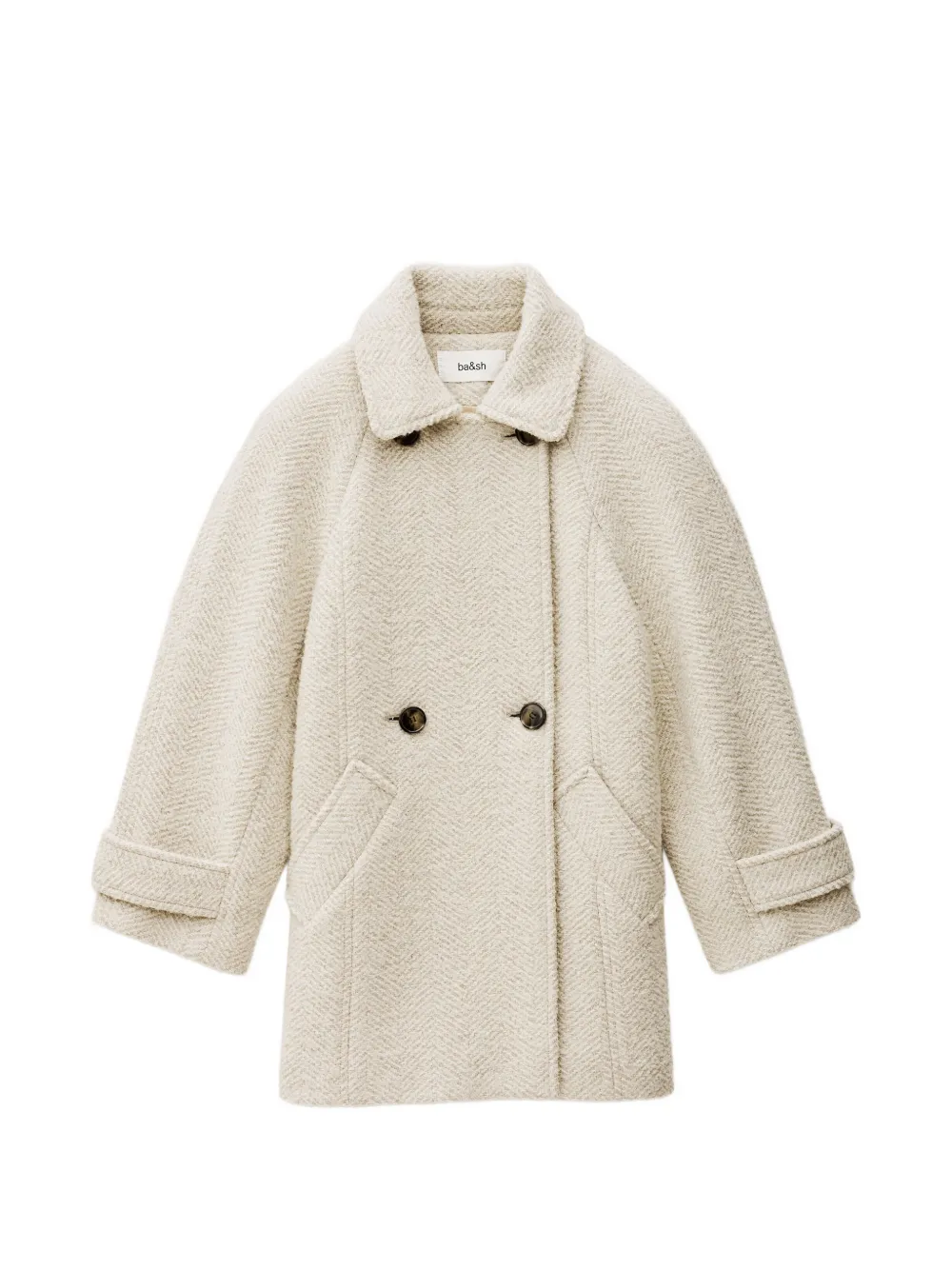 Ba&Sh Olsom herringbone-pattern coat - Toni neutri