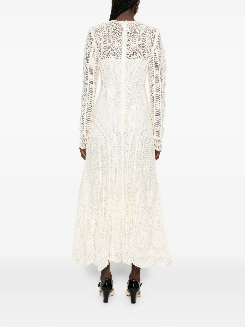 SIMKHAI Maxi-jurk met lange mouwen Beige