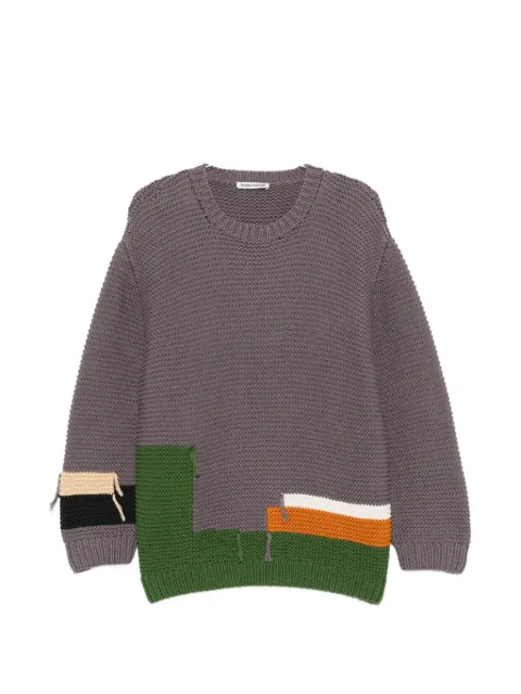YMC patchwork sweater