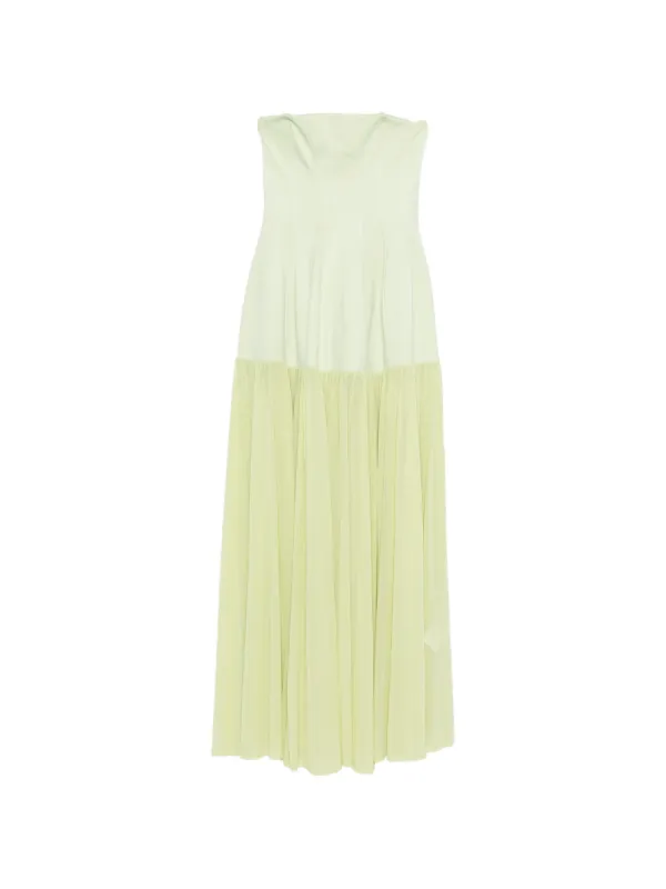 simkhai dress green Burke Draped Satin Midi Dress main image 1