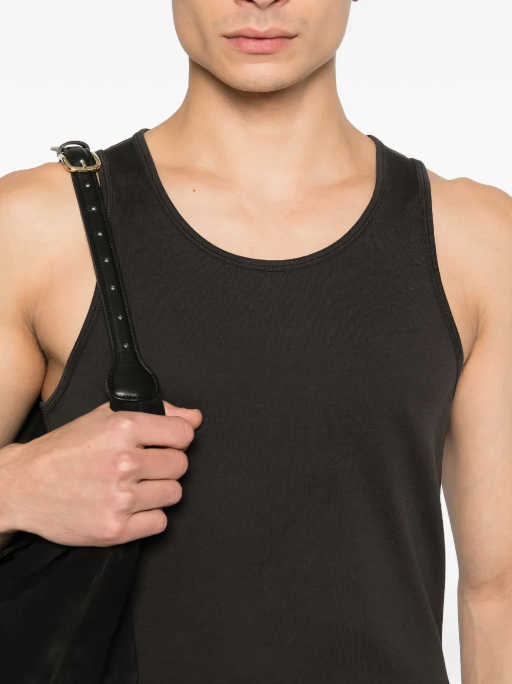 LEMAIRE Tanktop met ronde hals Zwart
