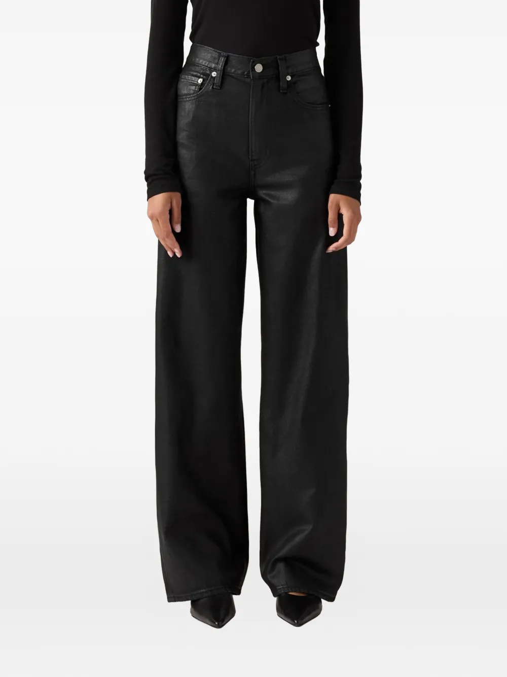 Levi's Premium High waist broek met wijde pijpen - Zwart