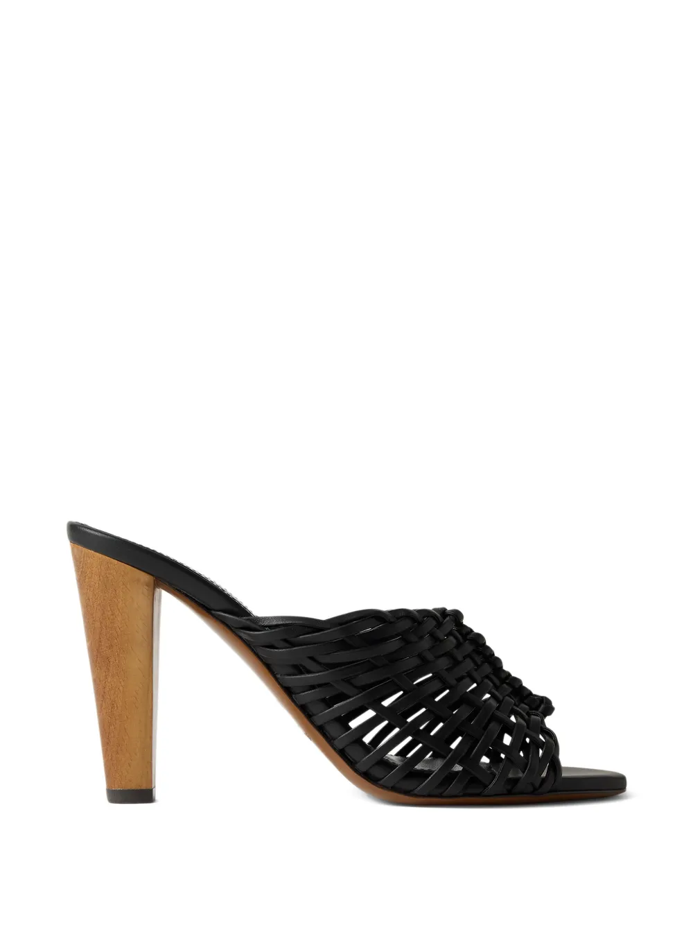 Ralph Lauren Collection Adela geweven muiltjes Zwart