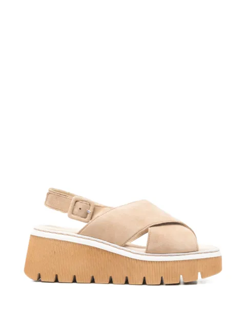 GABOR criss-cross platform sandals